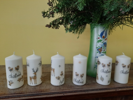 Warsztaty świąteczne decoupage świec z j. kaszubskiego